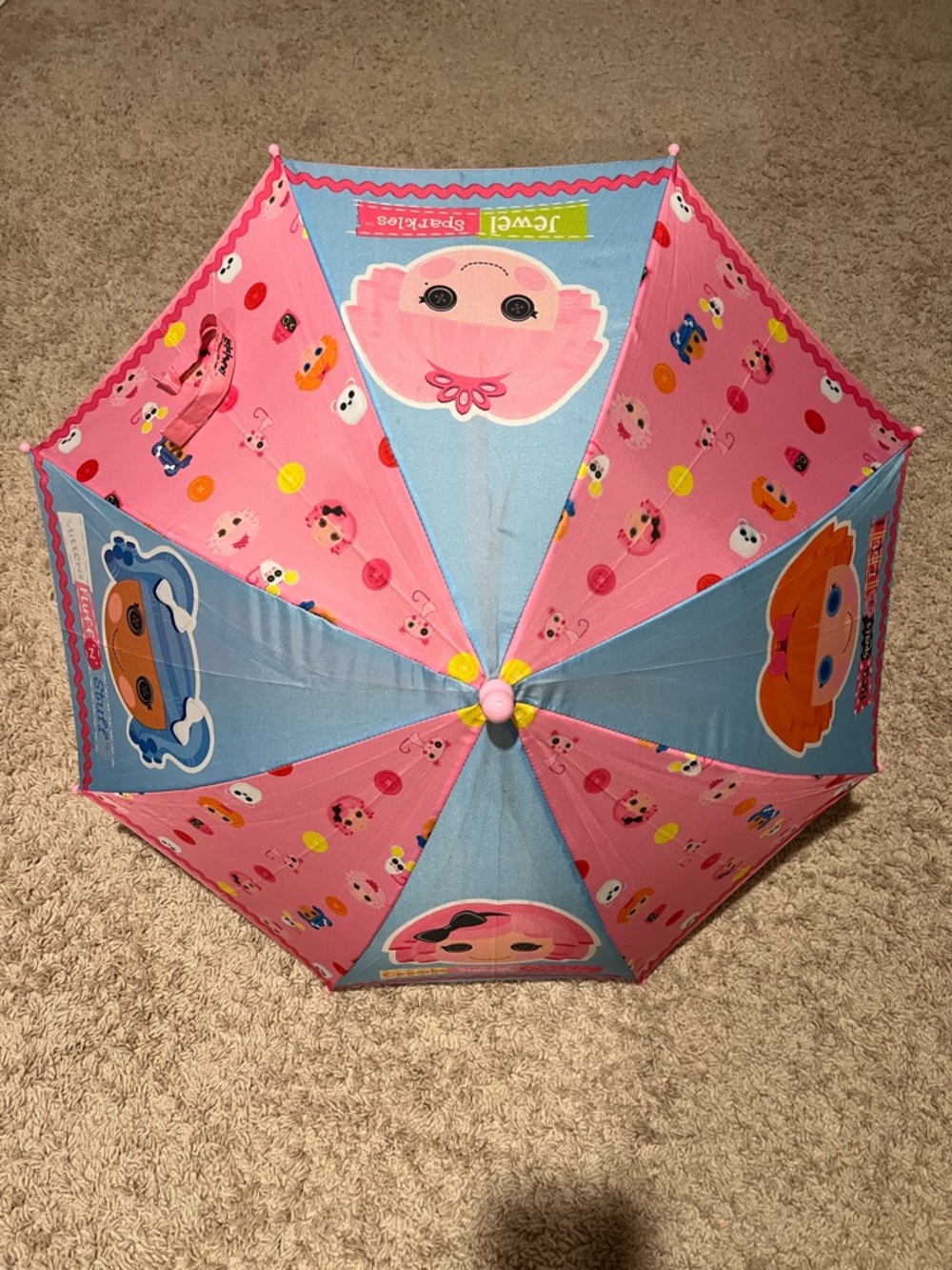 LaLaLoopsy Kids Pink and Blue Character Umbrella